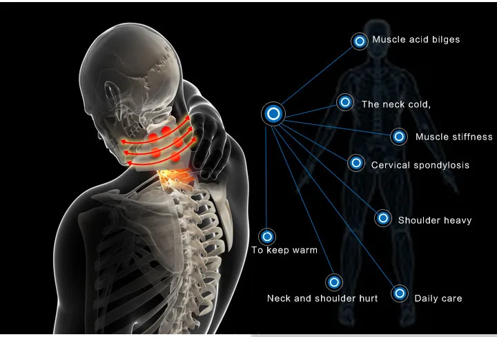 Турмалиновый шейный пояс самонагревающийся бандаж магнитотерапия обертывание Защита пояса Поддержка Спонтанное нагревание шеи подтяжки здоровье