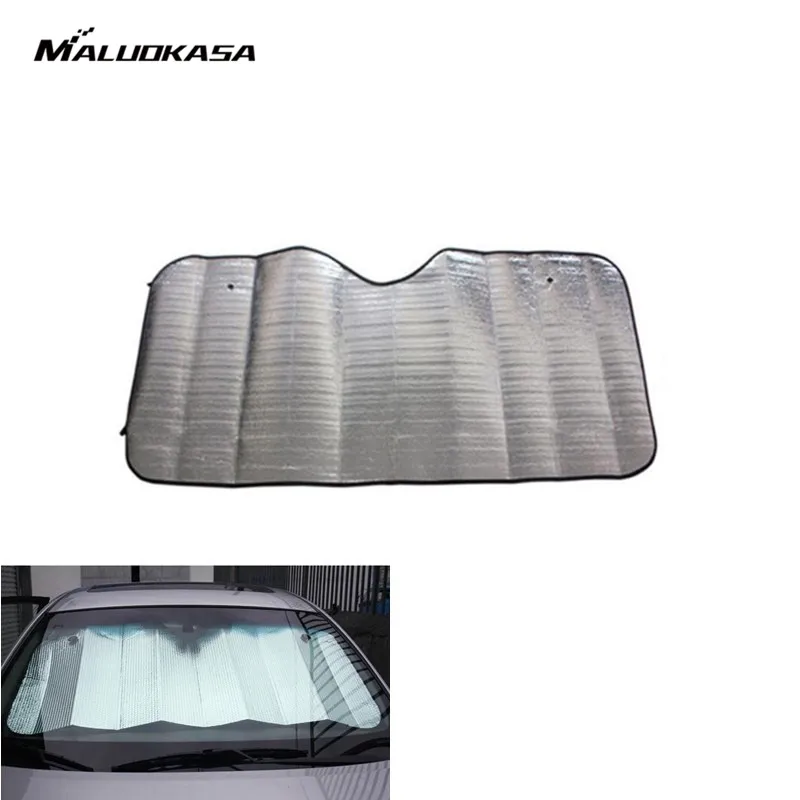 MALUOKASA 1PCS Car Sun Shade Cover Windshield Visor Front Rear Block Window Anti-UV Protection Sunlight Reflective foldable Auto car-window-covers-for-sun