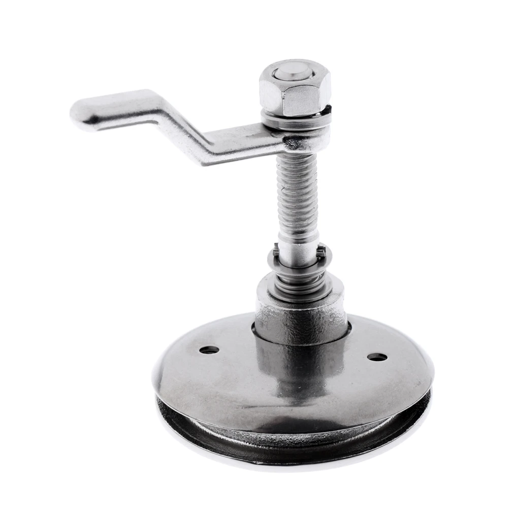 63mm Silver Boat Floor Buckle Hatch Latch Flush Turning Lift Handle 316 Stainless Steel Locking Marine Hardware