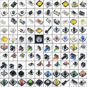 

200 pcs Assorted Key Push Button Touch Micro Switch reset Mini Leaf Kit Car remote control Tablet PC Repair Part special patch