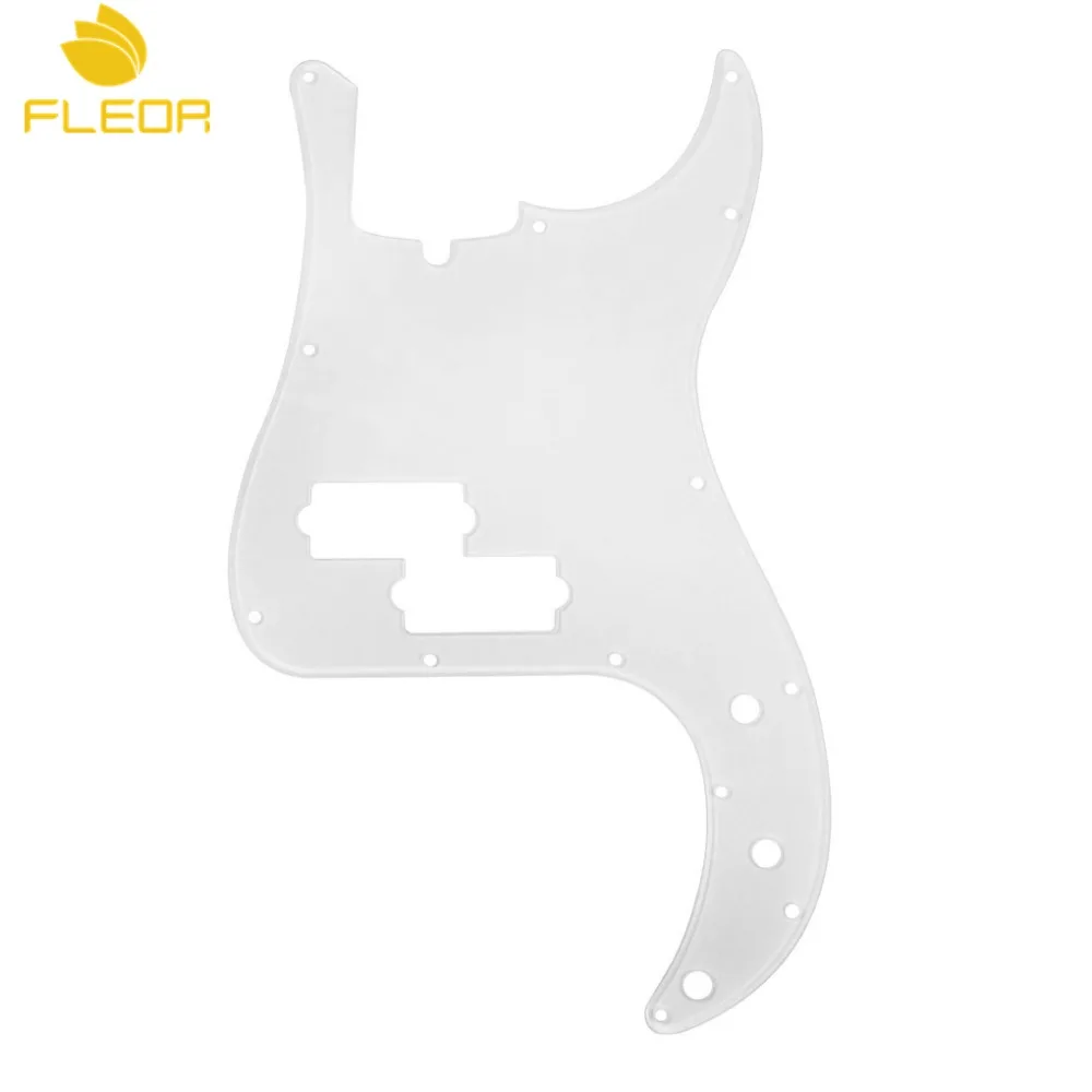 Однослойная прозрачная накладка на бас FLEOR для царапин и винты PB Bass 4 струны |