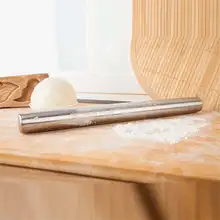 DoreenBeads многофункциональные Скалки высокого качества из нержавеющей стали не прилипает к тесту, для приготовления пиццы ролик для пасты торта пельмени из теста инструмент для выпечки 1 шт