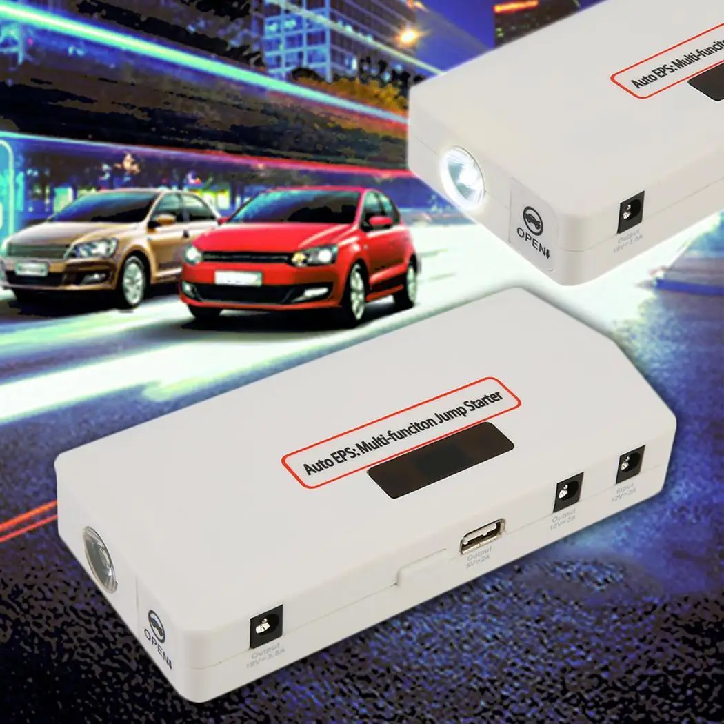 

18000mAh Power Bank 12V Car Jump Starter USB Car Battery Charger Battery Booster Auto Starting Device LED Emergency Light
