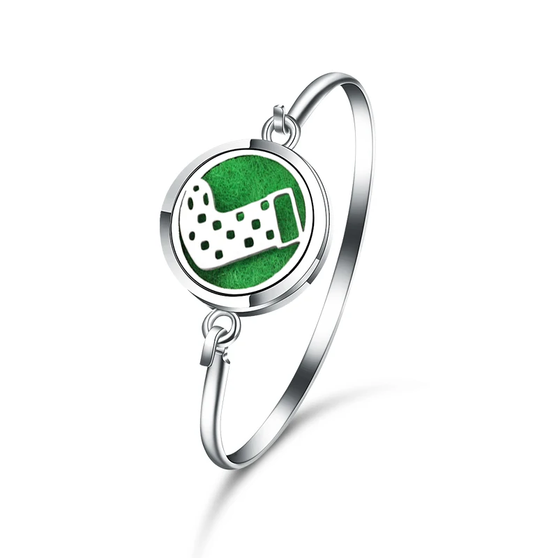 

Christmas Socks Perfume Essential Oil Diffuser Locket Bracelet 316L Stainless Steel Aromatherapy Lockets Bangle Magnetic Jewelry