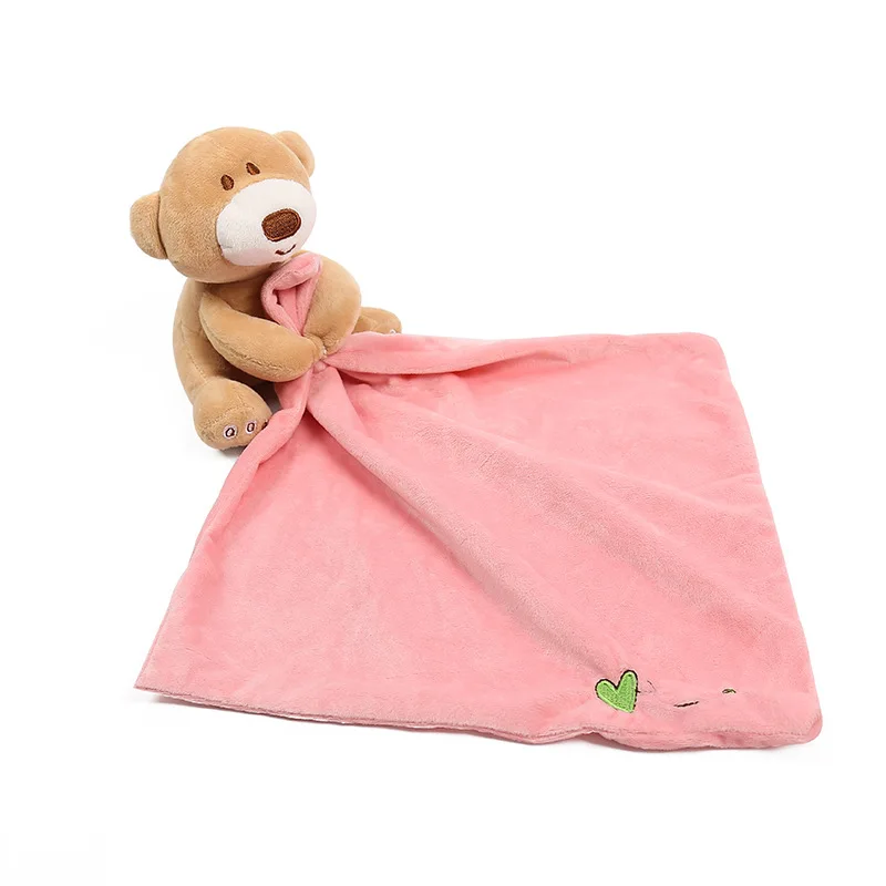 Loozykit детское комфортное детское полотенце-слюнявчик одеяло моющееся одеяло плюшевый мишка мягкие гладкие игрушки плюшевая набивка