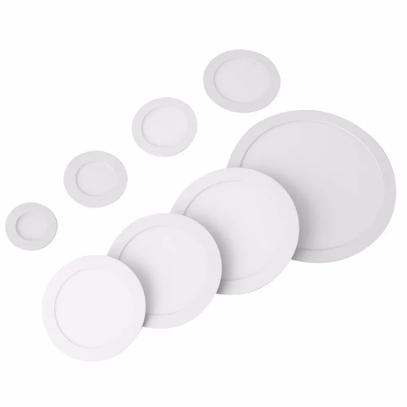 

JLAPRIRA LIGHTING Round LED panel light 6W 9W 12W 15W 18W 24W Led Ceiling Recessed Downlight Kitchen Bathroom Lamp AC85-265V