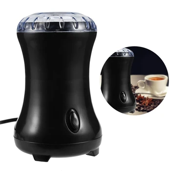 

Household Coffee Grinder Bean Grinding Miller Food-Grade Transparent Cover With Stainless Steel Bowl And Grinding Blades-Eu Pl
