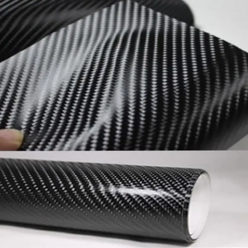 

New 100mmX1520mm Waterproof DIY Car Sticker Car Styling 4D Thicken Car Carbon Fiber Vinyl Wrapping Film