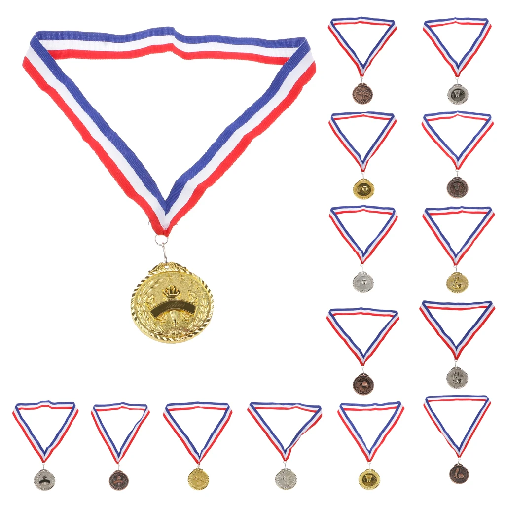 

New Wholesale Winners Medal Sports Game Costume Party Prize Awards -Badminton Taekwondo Basketball Gold / Silver / Bronze Medal