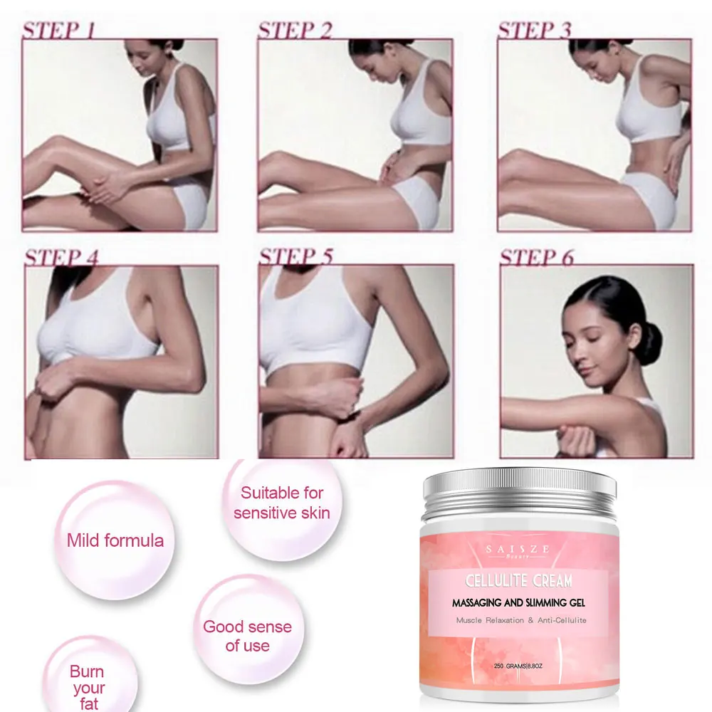 250g Drop shipping Cellulite Slimming Cream Hot Massage Leg Skin Relax Crea...