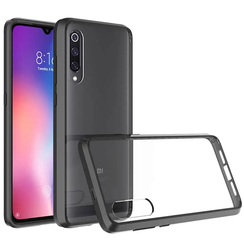 

Soft Silicon TPU/PC Hybrid Case For Xiaomi Redmi Note 7 Pro Shockproof Crystal Clear Shell Hard Back Cover For Xiaomi Mi9 Mi 9
