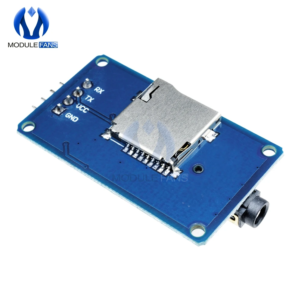 Последовательный модуль музыкального MP3 плеера YX5300 UART для Arduino AVR ARM PIC CF Micro SD SDHC