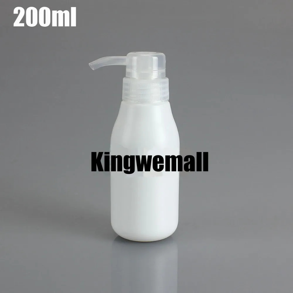 Wholesale 300pcs/lot 200ml Empty White Plastic Milk Bottle or Cosmetic