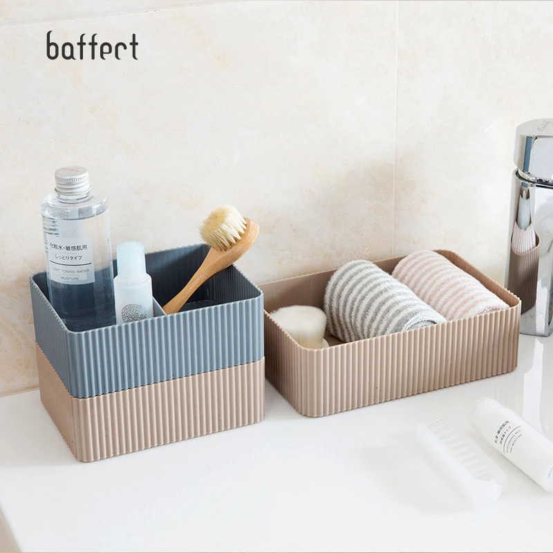 

New Makeup Organizer Storage Box Desk Accessories Organizer Cosmetics Plastic Make Up Organizer Boxes Storage Remote Home