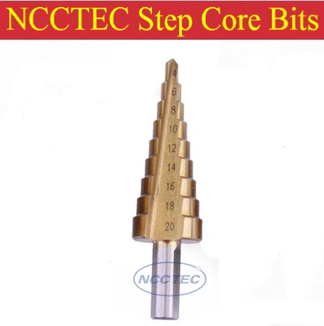 Ступенчатые сверла с титановым нитридом покрытием Бесплатная доставка | Высокоскоростная сталь 4241 пагода ступенчатое сверло для