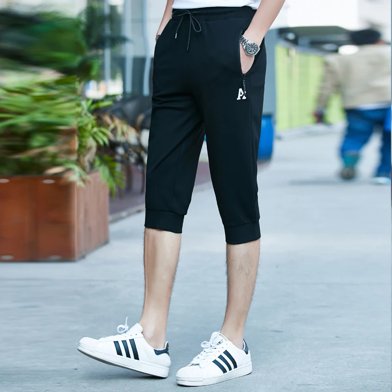 

big size 7XL 6XL 8XL 5XL Men's Cotton Leisure Harem Pants Loose Large Size Chinese Style Drawstring Fashion Casual Capri Pants