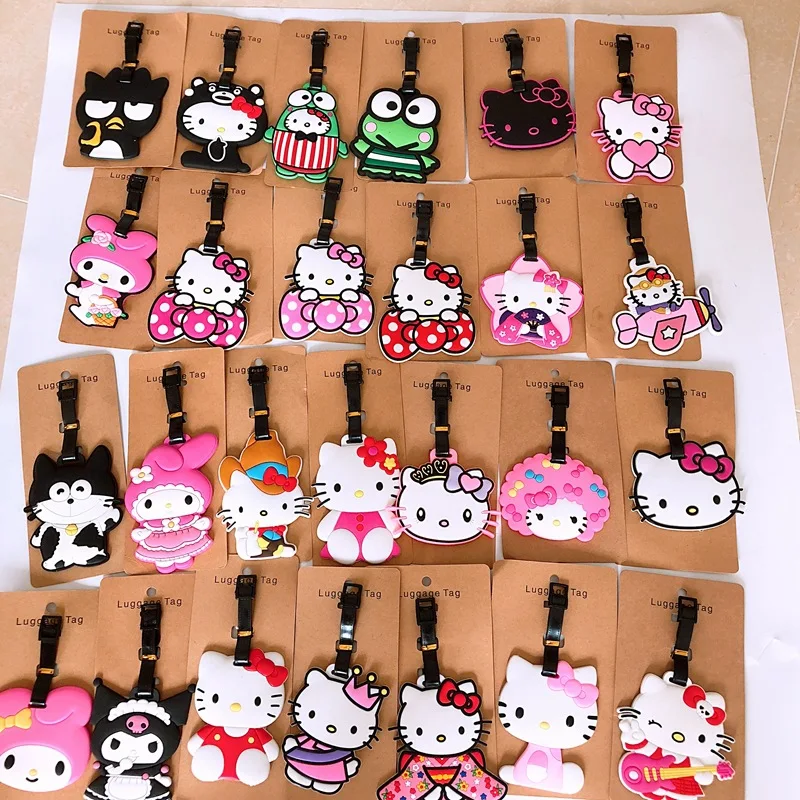 

Hello kitty my melody frog Luggage Tag Travel anime Cute Cartoon ID Address Holder Baggage Label broading-hot