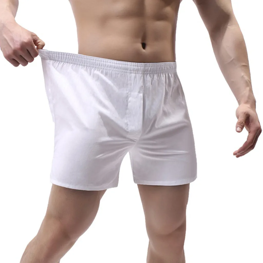 Мужские хлопковые боксеры короткие брюки повседневные мужские однотонные удобные нижнее белье пижамы для мужчин Домашняя одежда для сна