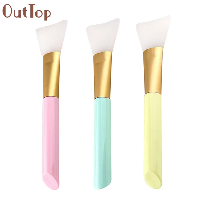 

Best Deal OutTop New Fashion Women Facial Mask Brush Maskup Tools Beauty Foundation Soft Silicone Brush LSY1122 X3 2 20