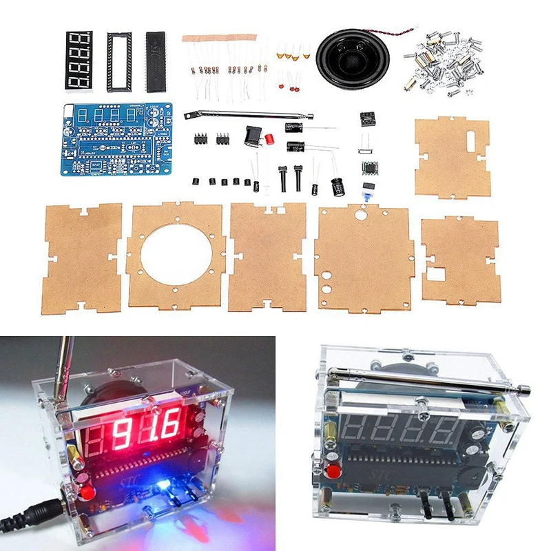 TEA5767 DC 4,5 V-5,5 V Diy Мини цифровой fm-радио 87 MHZ-108 MHZ 2W 8ohm динамик Комплект Электроники-релейный модуль совместимые наборы и Diy Ki