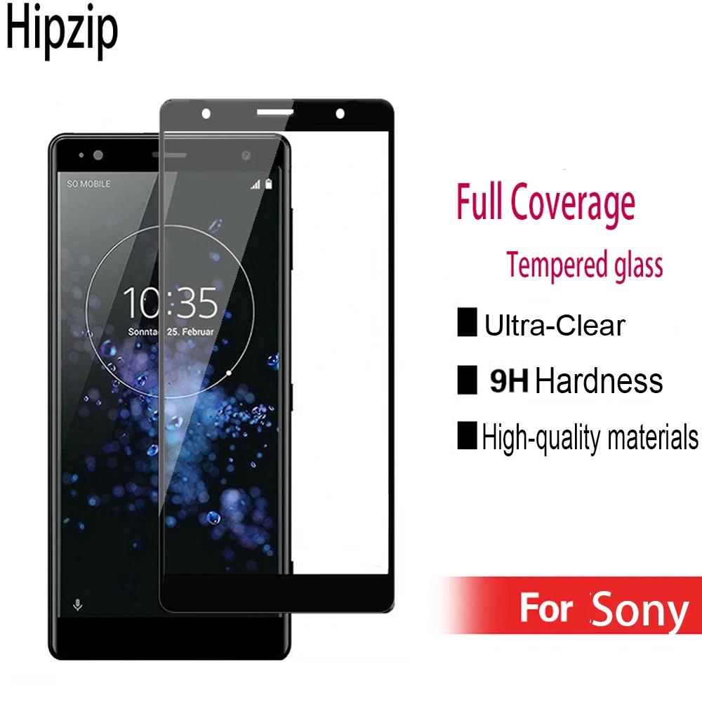 

9H 2.5D Transparent Tempered Glass For Sony Xperia X XZ 1 2 Compact XA2 XA 1 Ultra Full Coverage Screen Protector Film Cover