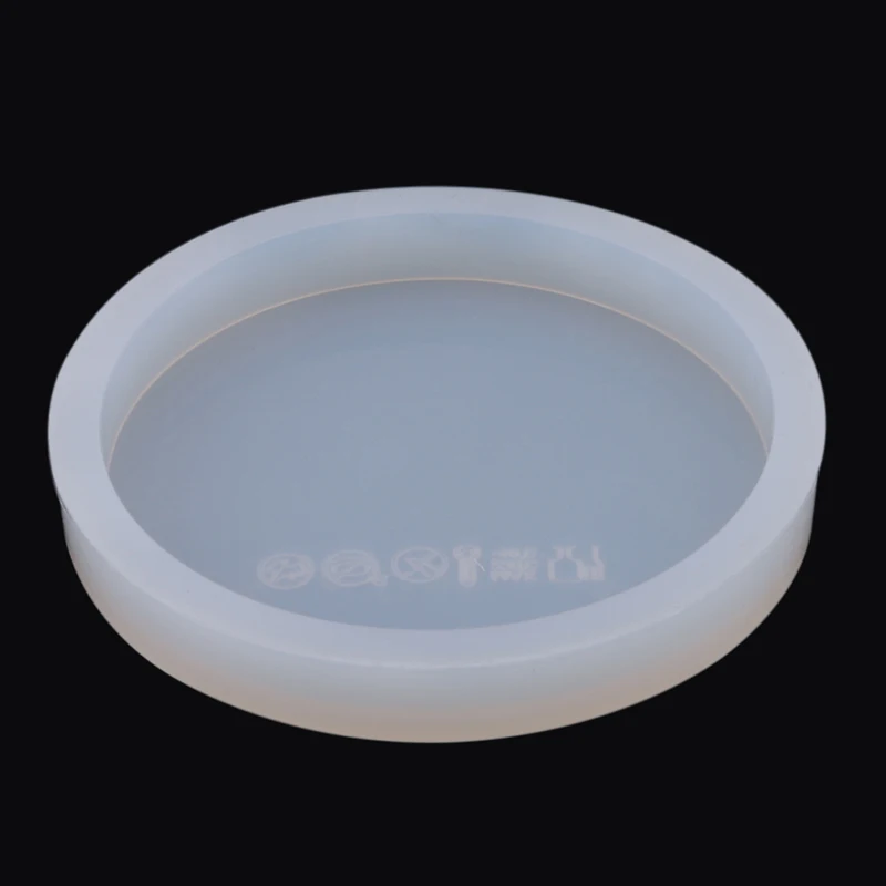 Большая круглая зеркальная поверхность клеевая глина силиконовая форма для выпечки DIY Инструменты для торта полупрозрачная большая часть для кухни