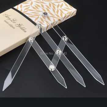 

2017 hot new arrial 10pcs/lot acrylic permanent makeup ruler,eyebrow shaping stencil tools,ratio divider ruler for tattoo art