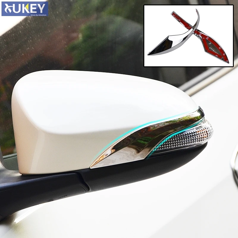 Chrome Side Door Rear View Mirror Cover Trim Garnish Molding Overlay