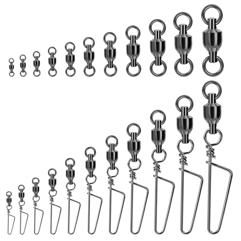 

Welding Bearing Swivel Snap Fishing Lure Connector Accessories Arc-Shaped Quick Connectors Rotation Rings Lot 10 Pieces Sale