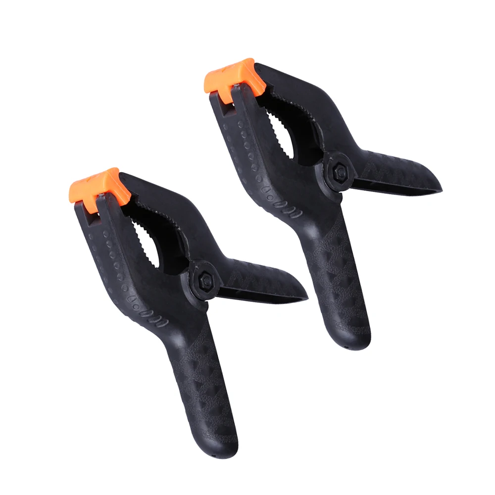 Ochoos 2Pcs Powerful Woodworking Spring Clamp 6 A-shape Plastic Wood Clips Hardware Woodworking Tools Size: 4 inch
