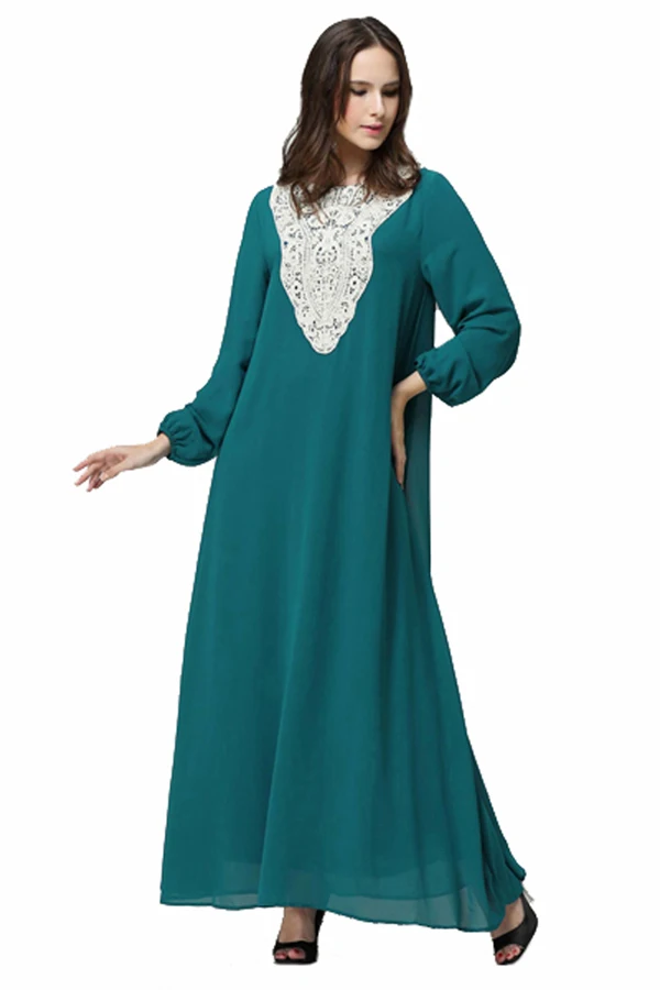 Арабские дамы абайя, кафтан турецкие женщины мусульманская вышивка платье мусульманская одежда abaya s и Jilbabs Musulmane Vestidos Одежда - Цвет: Blue abaya