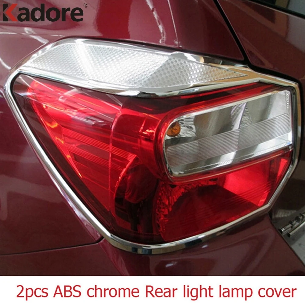 2*ABS Chrome Rear Tail Light Lamp Cover Decorative Trim For Ford Edge 2011-2013