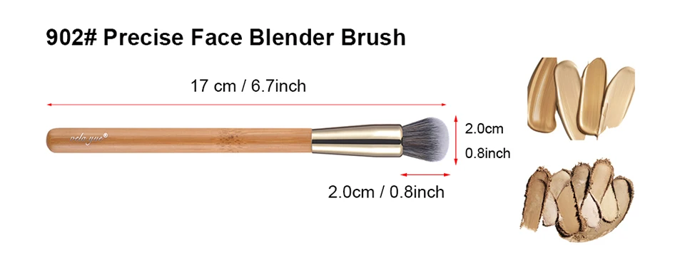 vela.yue Precise Face Makeup Highlighter Brush Multipurpose Blending Contour for Powder Blusher Bronzer Cream Liquid Foundation