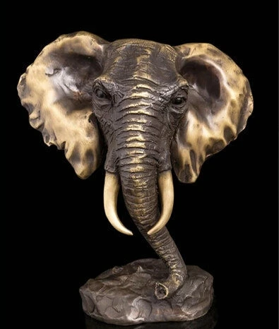 

Art Deco Sculpture Elephant Head Bronze Statue