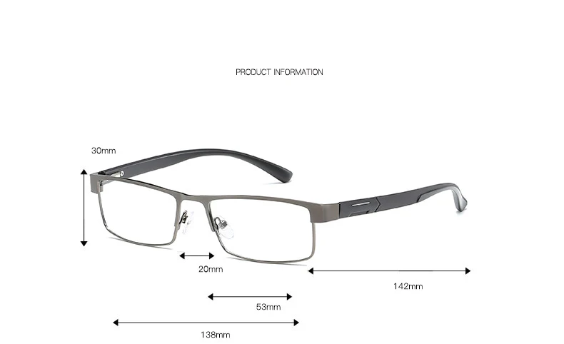 Высококачественные мужские очки из титанового сплава, не сферические очки с металлическим покрытием, очки для чтения+ 1,0+ 1,5+ 2,0+ 2,5+ 3,0+ 3,5+ 4,0