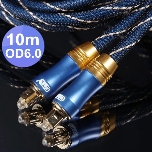 

20pcs/ lots toslink cable 10m 32ft OD6.0mm Digital optical audio cable For Blu-ray player CD DVD TV W/optical cable