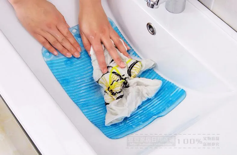 Яркие квадратные присоски мини-мочалка ванная мягкая Нескользящая пластиковая Мочалка для белья