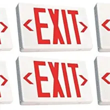 Светодиодный указатель выхода с батареей резервного копирования твердый красный выходной свет комбо выход светодиоды, электрические приборы подсветка знака выход вверх освещенный свет