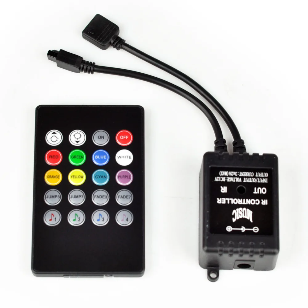 

20key LED Music IR Controller Remote Sound Sensor For 3528 5050 RGB LED Strip