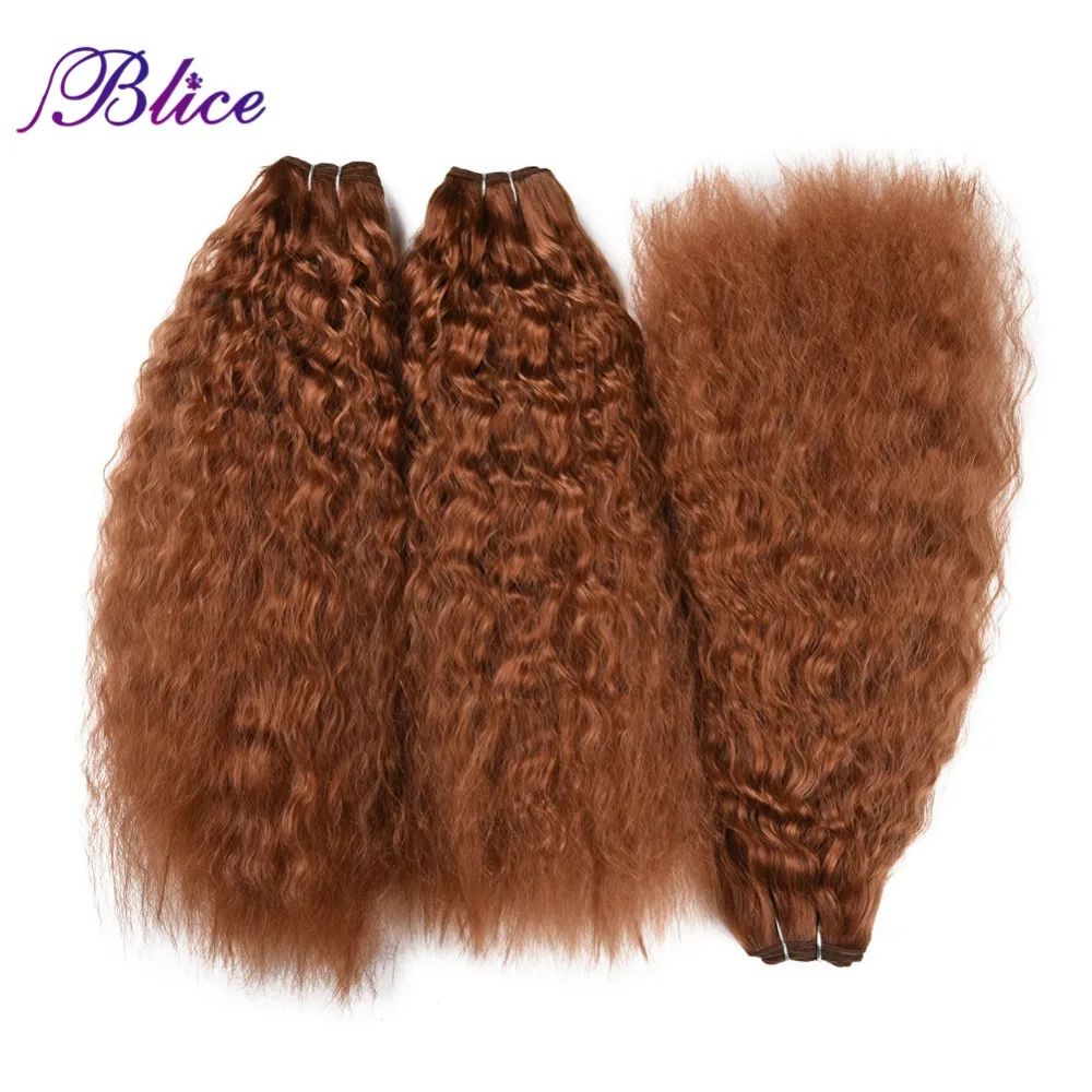 Blice kinky curly cabelo tecelagem 18-22 Polegada