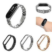 Для Xiaomi Mi ремешок 3 сменный Браслет из нержавеющей стали Ультратонкий ремешок для часов Высокое качество GDeals