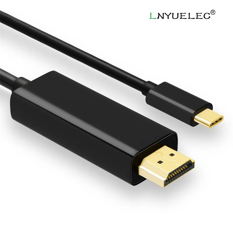 Кабель USB C 3 1 Type к HDMI 4K 60 Гц 8 м 6 футов адаптер HDTV для Macbook Sumsung S8 Huawei MateBook Thunderbolt