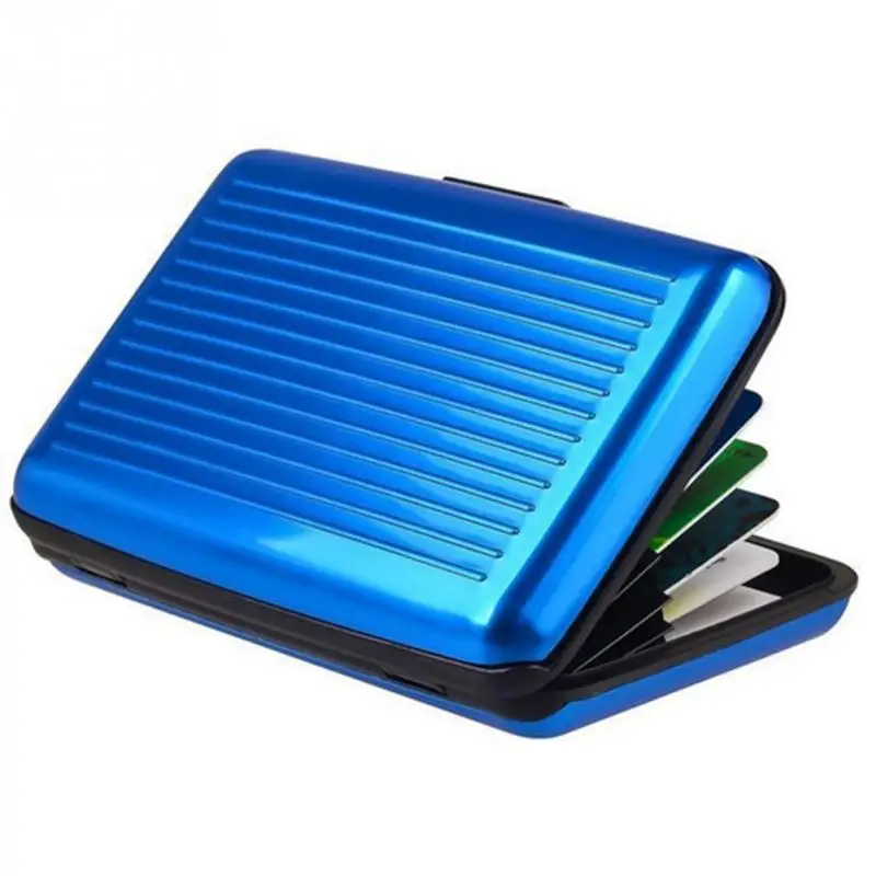 

Unisex ID Credit Card Wallet Holder Antimagnetic Waterproof Aluminum Cards Holder Pocket Wallet Business Card Metal Case