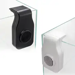 Вентилятор охлаждения простой и мощный вентилятор пластиковый мини висячий на стиль контроля температуры для аквариума аквариум черный