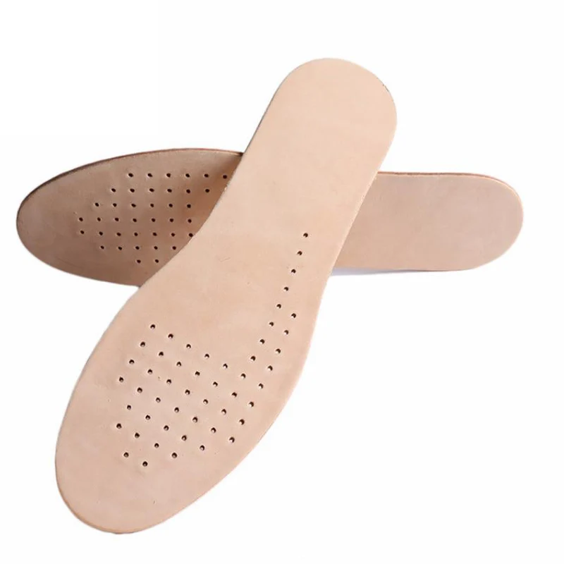 3 Pairs Real Leather Insole Sweat-absorbent  Casual Sweat-absorbent Breathable Breathable Mens Womens Cowhide Thin Thick Section
