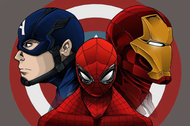 captain america spider man