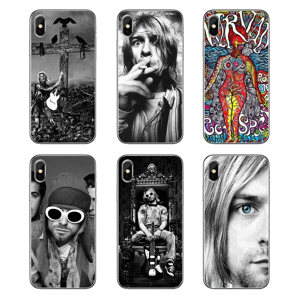 Nirvana Smiley Face Logo Pop Music Rock Band Transparent TPU Bag Case For LG G7 Q6 Q7 Q8 Q9 V30 X Power 2 3 OnePlus 3T 5T 6T |