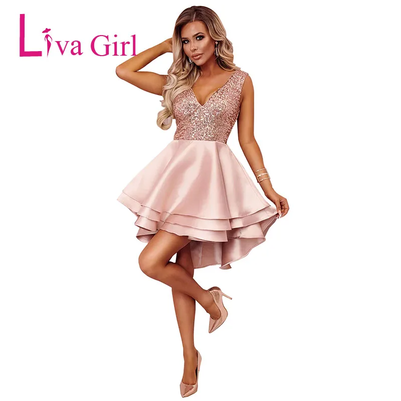 Heart-Broken-Pink-Gold-Sequin-Multi-Layer-Skater-Dress-LC220591-10-3