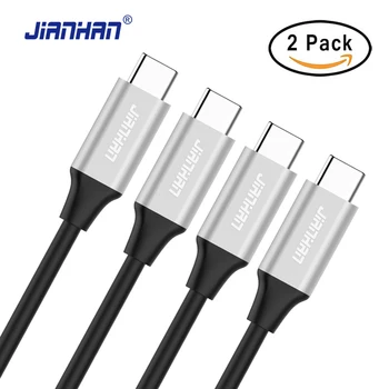 

JianHan 3A USB C to Type C Cable for Samsung Galaxy S9 USB 3.1 Charger Data Cable for Nintendo Switch Type-C Cable High Quality