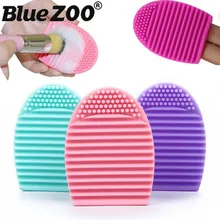1PC Women Makeup Brush Cleaner Silicone Glove Scrubber Wash Cleaning Brushes Egg Silica Gel Cosmetic Brush